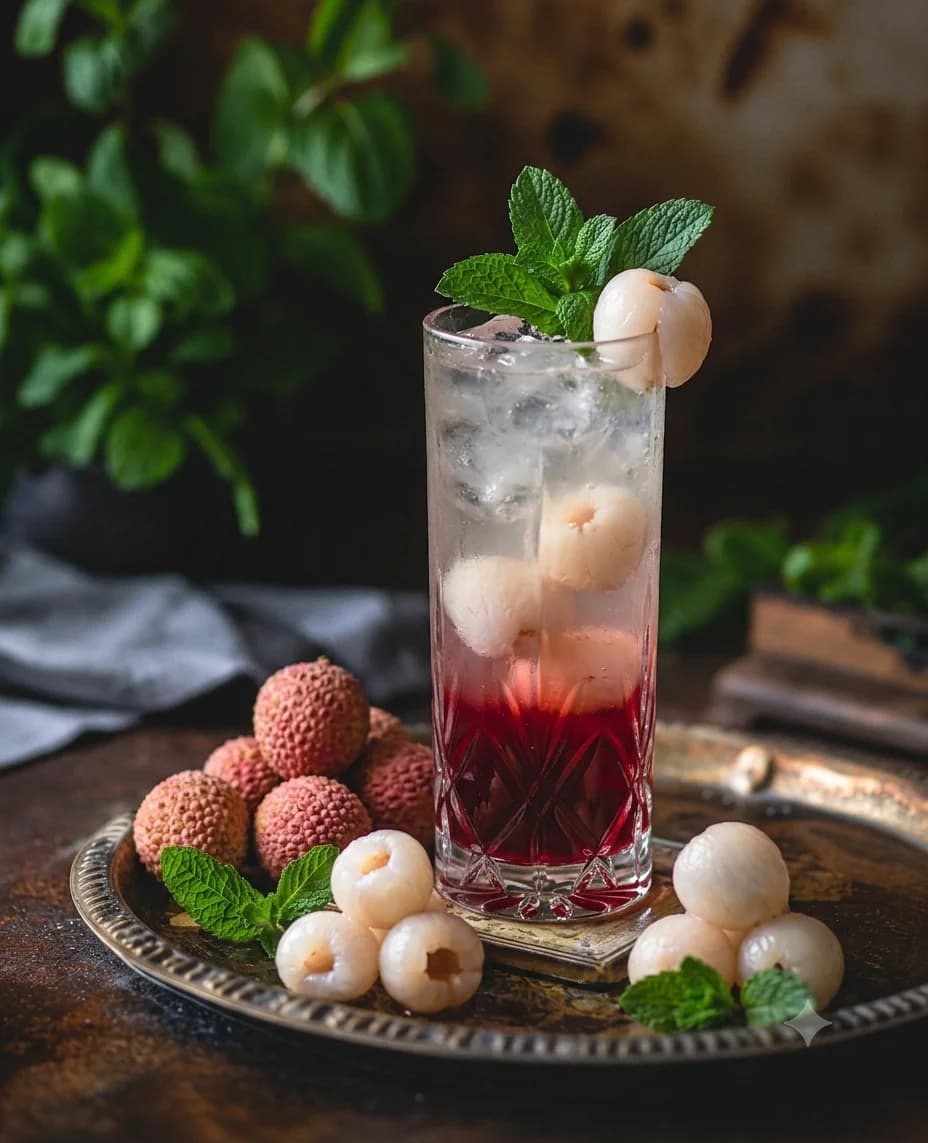 Lychee Grenadine Soda